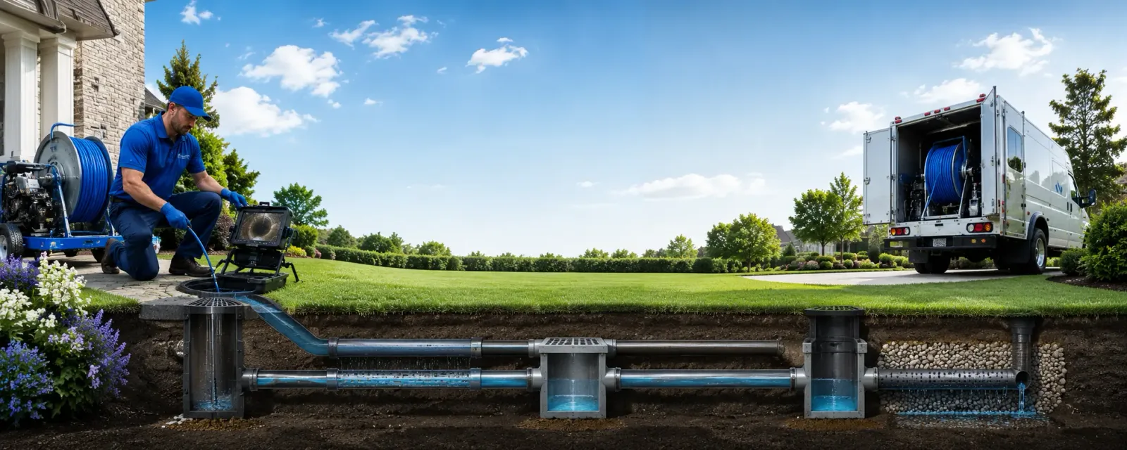 Outdoor drain cleaning information for Lambert, MS